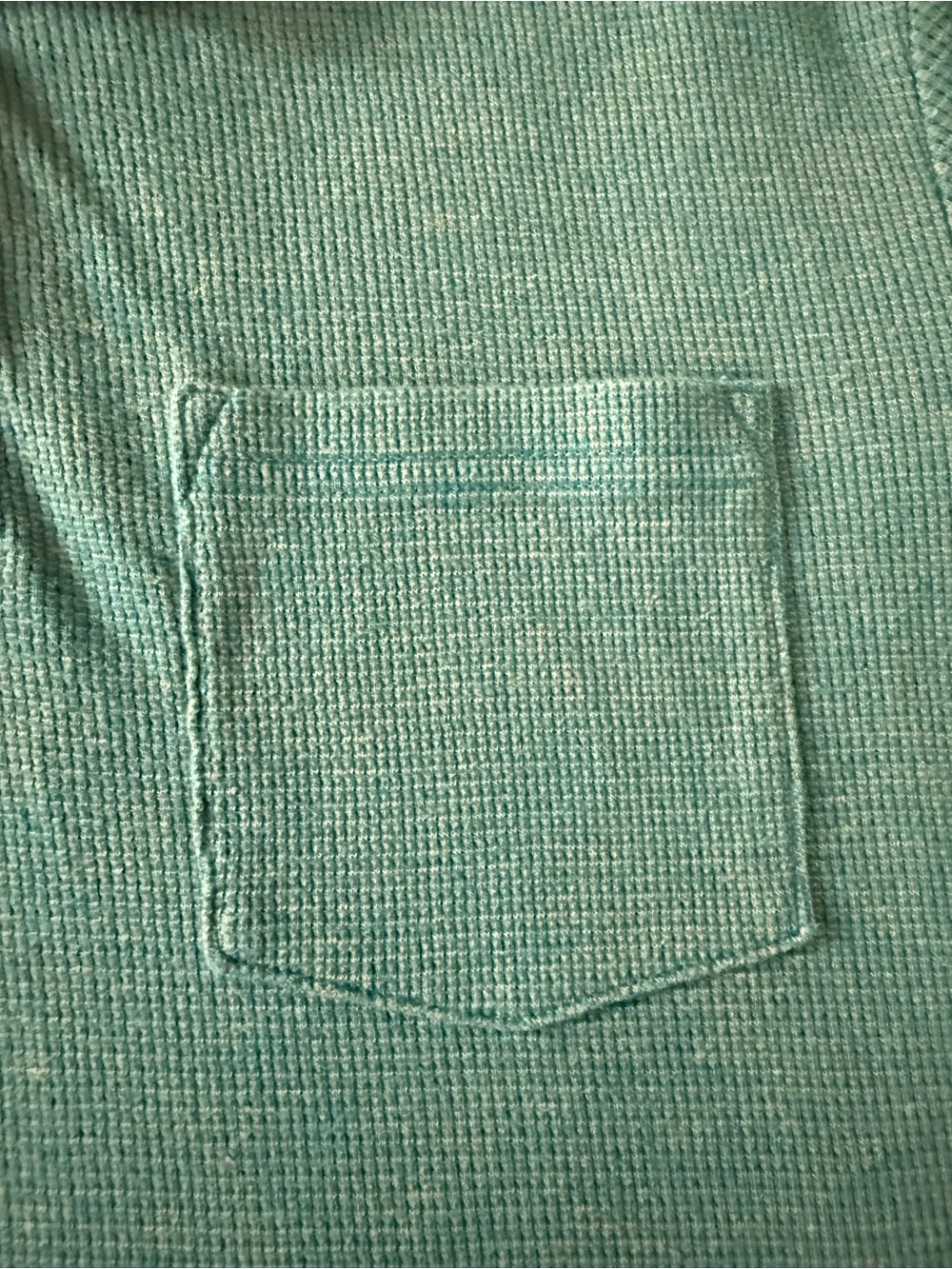 ORIGINAL VINTAGE Men’s Small Light Teal Short Sleeve Polo Shirt EUC - Picture 3 of 5